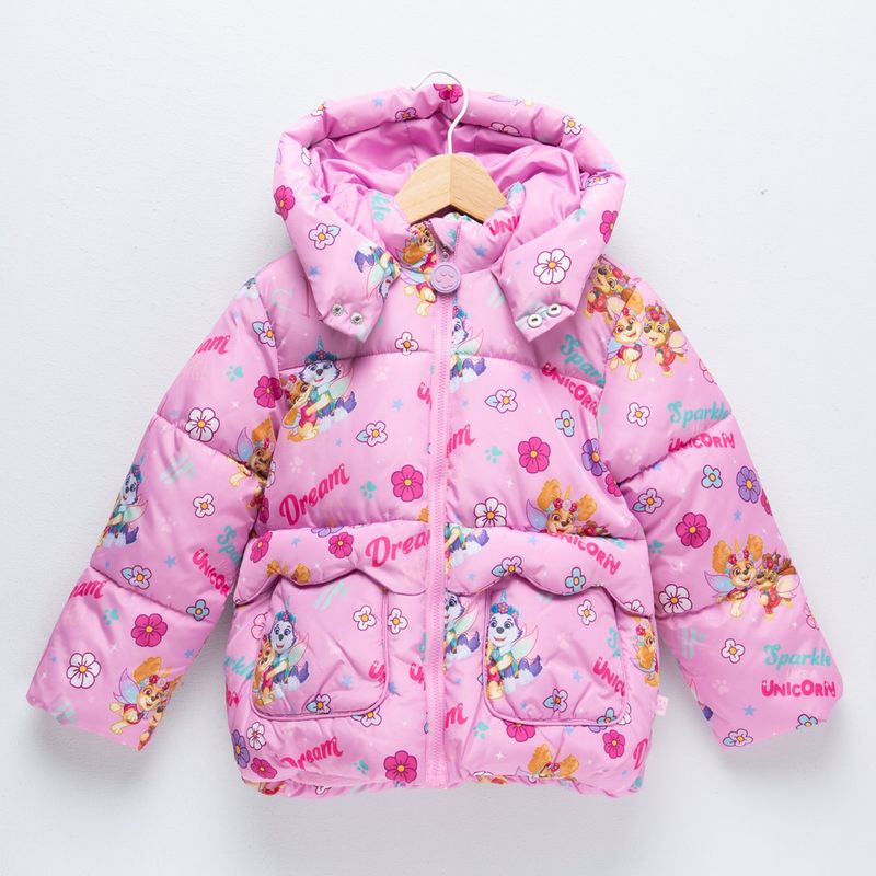 PAW PATROL - Chaqueta Con capucha Para Niña con Estampado Paw Patrol