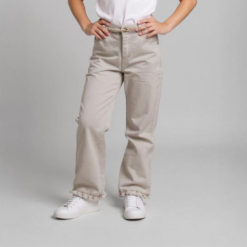 CONIGLIO - Jean para Niña Con accesorio de Algodón Coniglio