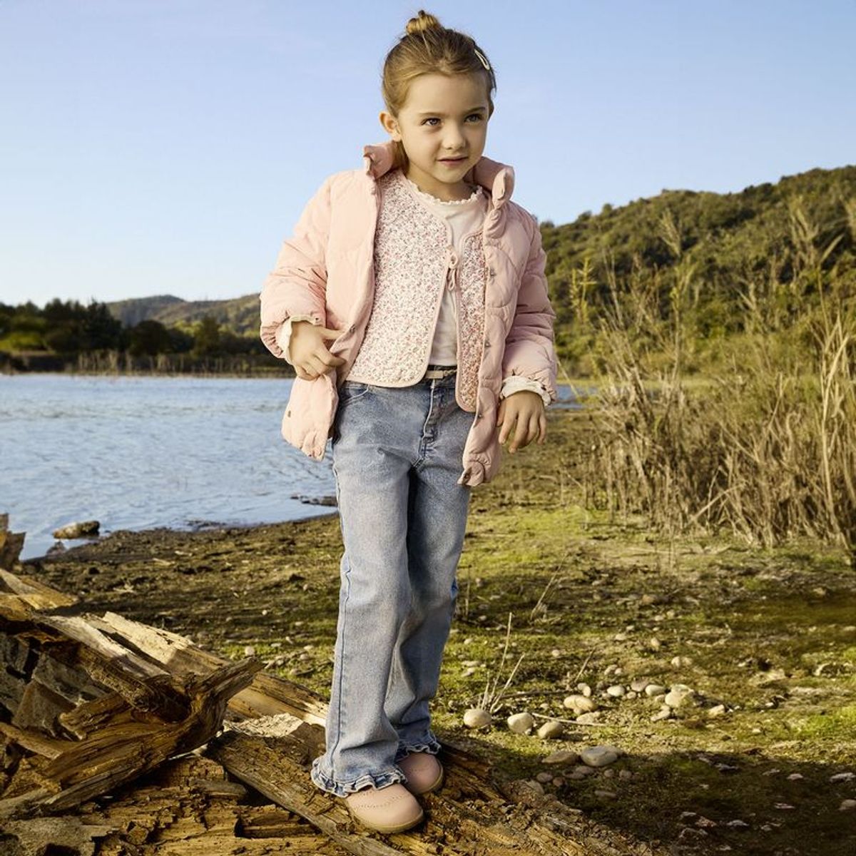 CONIGLIO - Jean para Niña Con accesorio de Algodón Coniglio