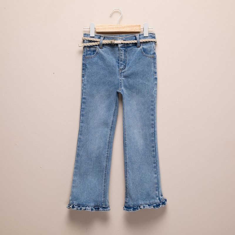 CONIGLIO - Jean para Niña Con accesorio de Algodón Coniglio