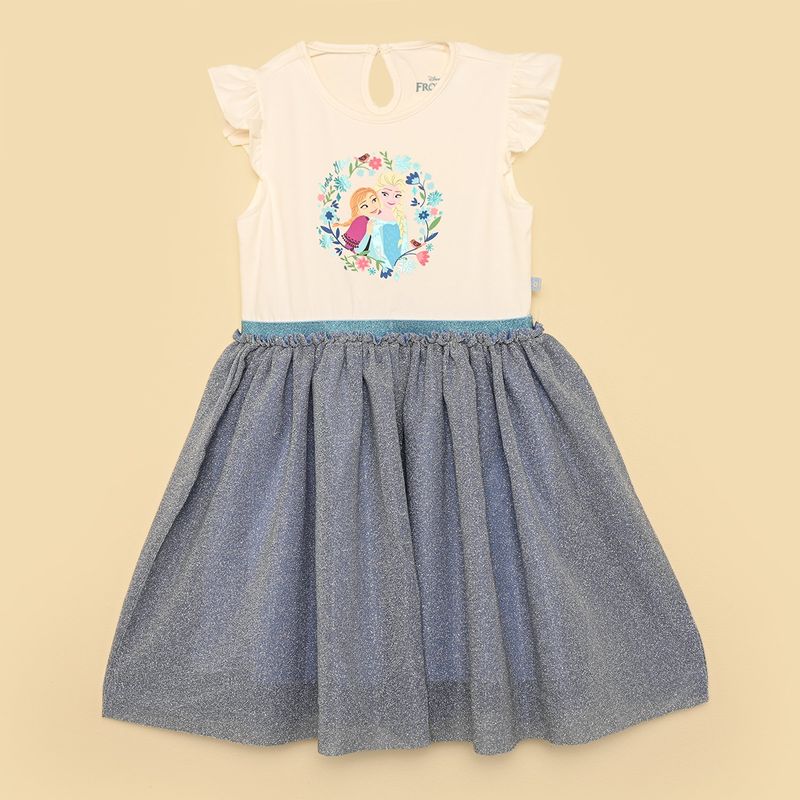 DISNEY - Vestido Niña con Estampado Tutú Frozen Algodón Frozen
