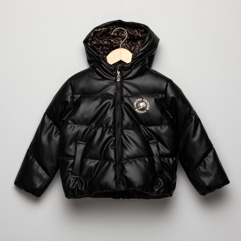 BARBIE - Chaqueta para Niña Acolchado Con capucha Barbie