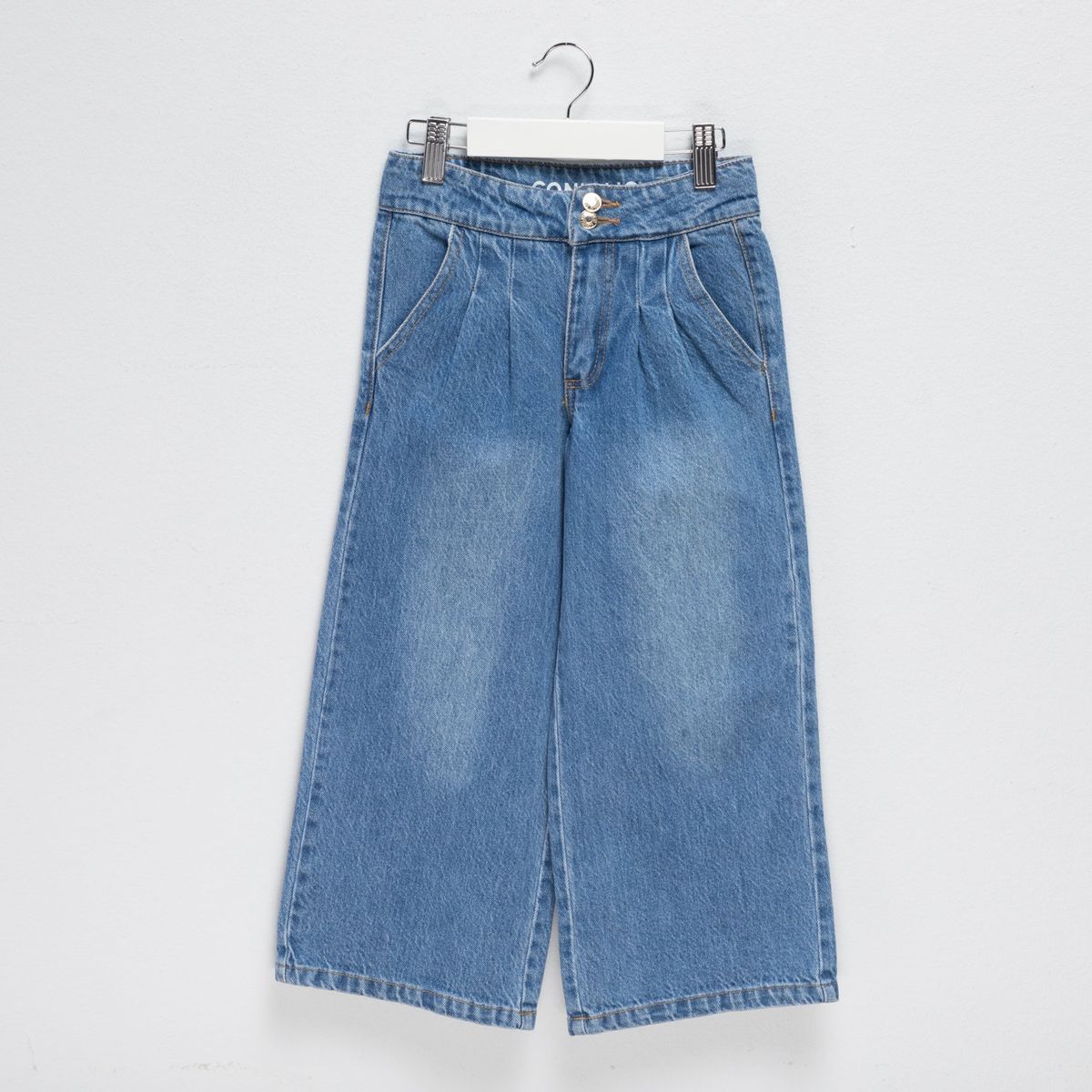 CONIGLIO - Jean para Niña Wide de Algodón Coniglio