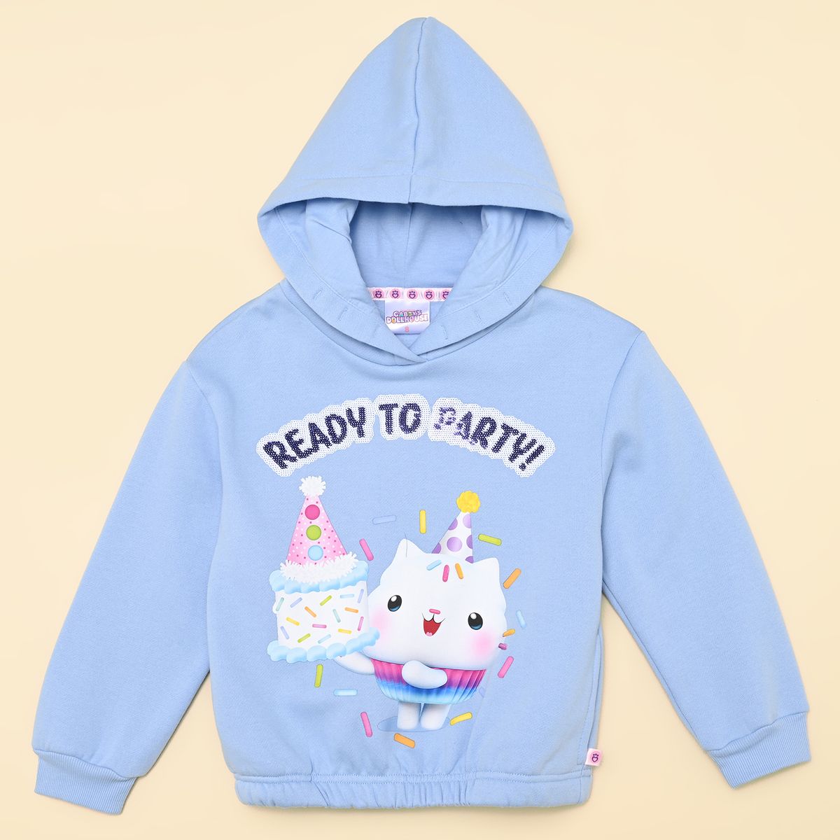 GABBYS DOLLHOUSE - Saco para Niña con Lentejuelas Con capucha de Algodón Gabby'S Doll House