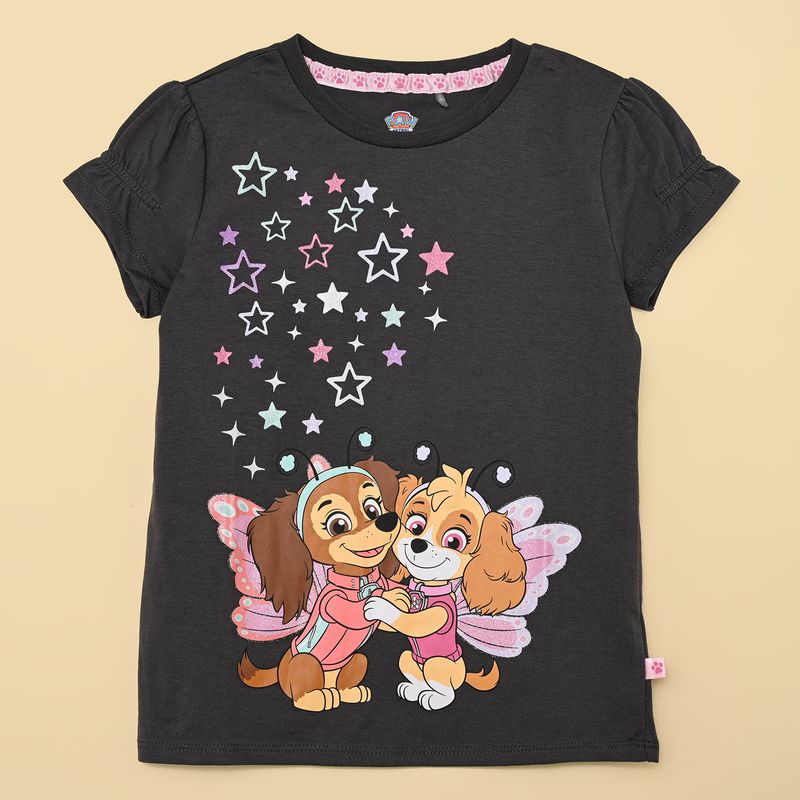 PAW PATROL - Camiseta para Niña Manga corta de Algodón Paw Patrol