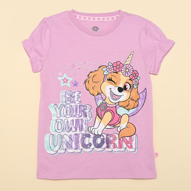 PAW PATROL - Camiseta para Niña Manga corta de Algodón Paw Patrol