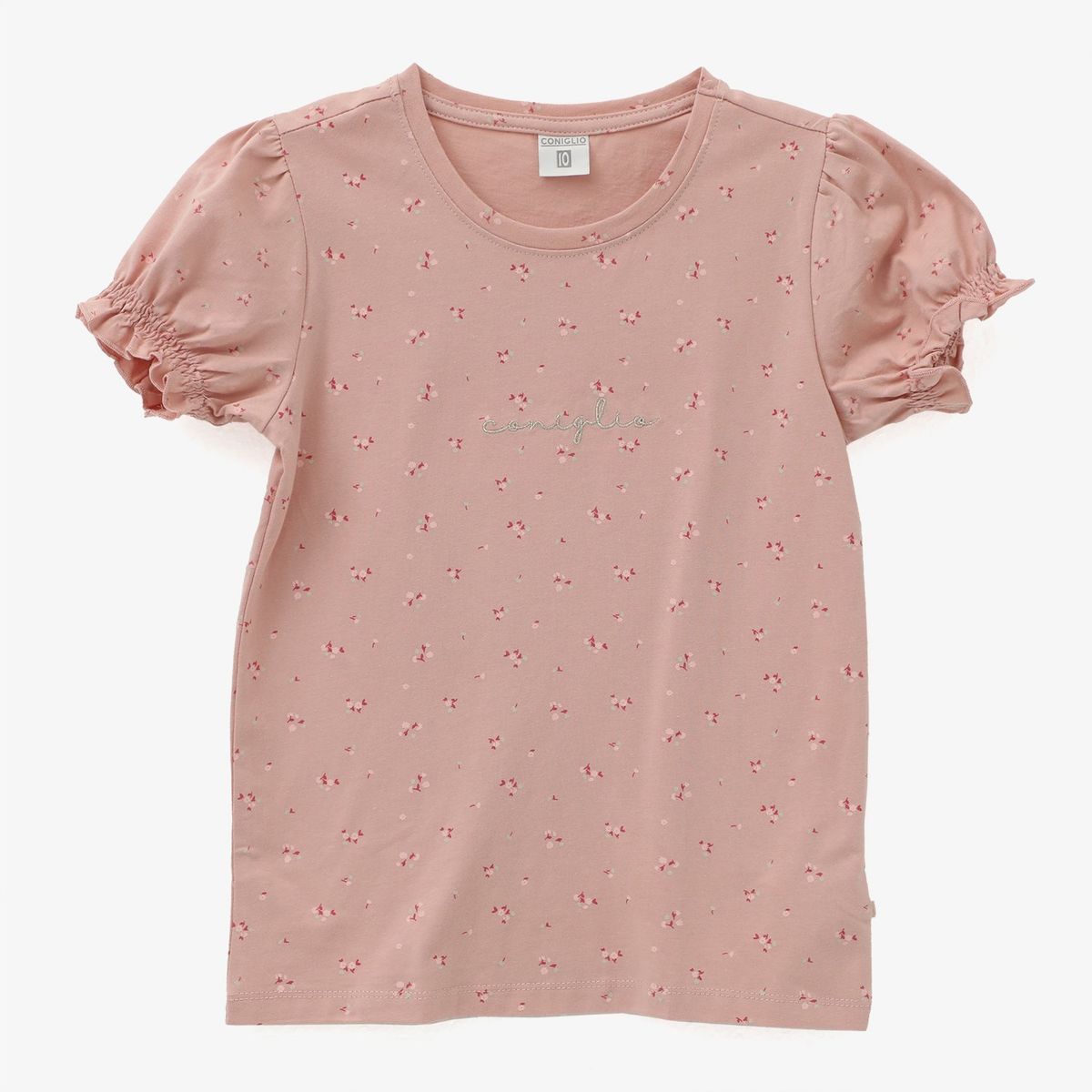 CONIGLIO - Camiseta Niña  De Flores  Manga corta Algodón Coniglio