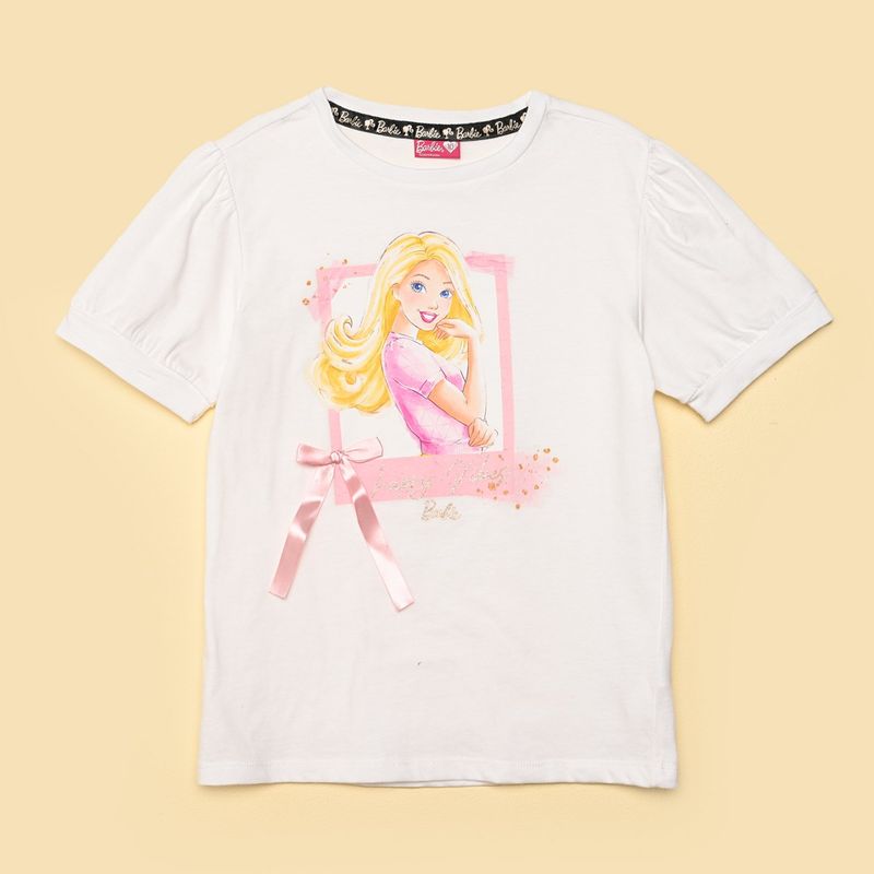 BARBIE - Camiseta Niña con Estampado Barbie Manga corta Algodón Barbie