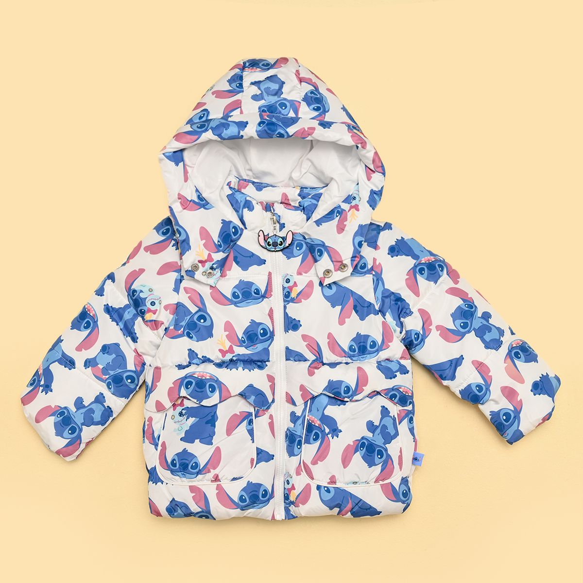 LILO & STITCH - Chaqueta Con capucha para Niña Acolchada LILO & STITCH 