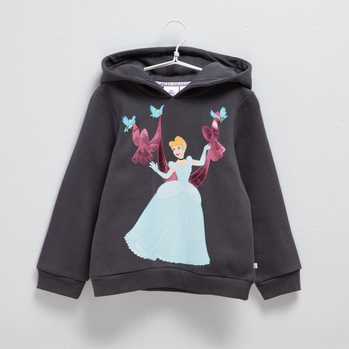 PRINCESS - Saco para Niña con Estampado Con capucha Princesas de Algodón Princess