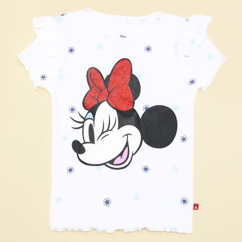 MINNIE - Camiseta Niña con Estampado Manga corta Algodón Minnie