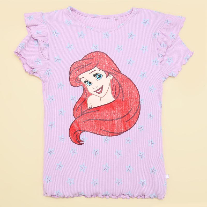 PRINCESS - Camiseta Niña con Estampado Manga corta de Algodón Princess