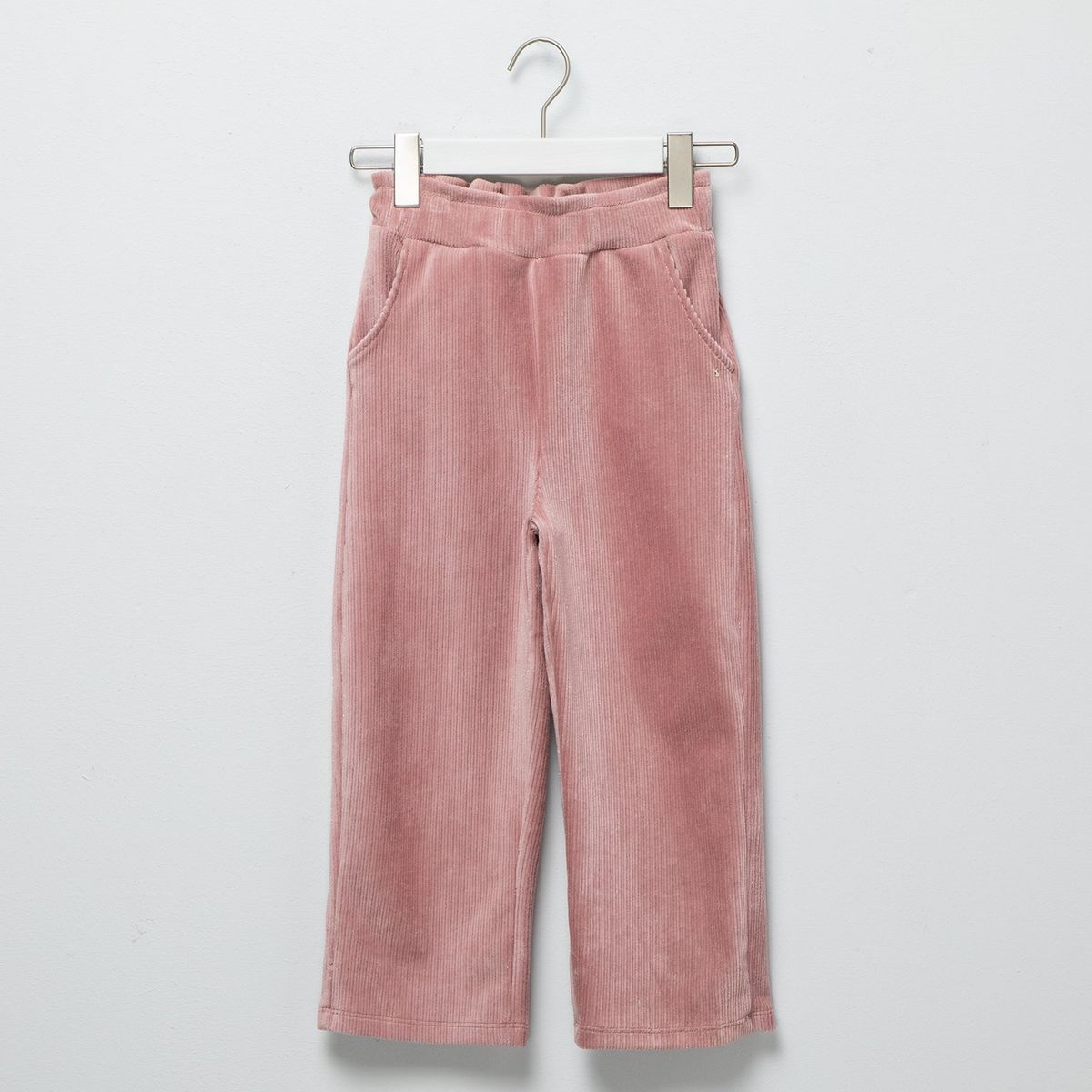 CONIGLIO - Pantalón para Niña Cintura elásticada Wide de Algodón Coniglio