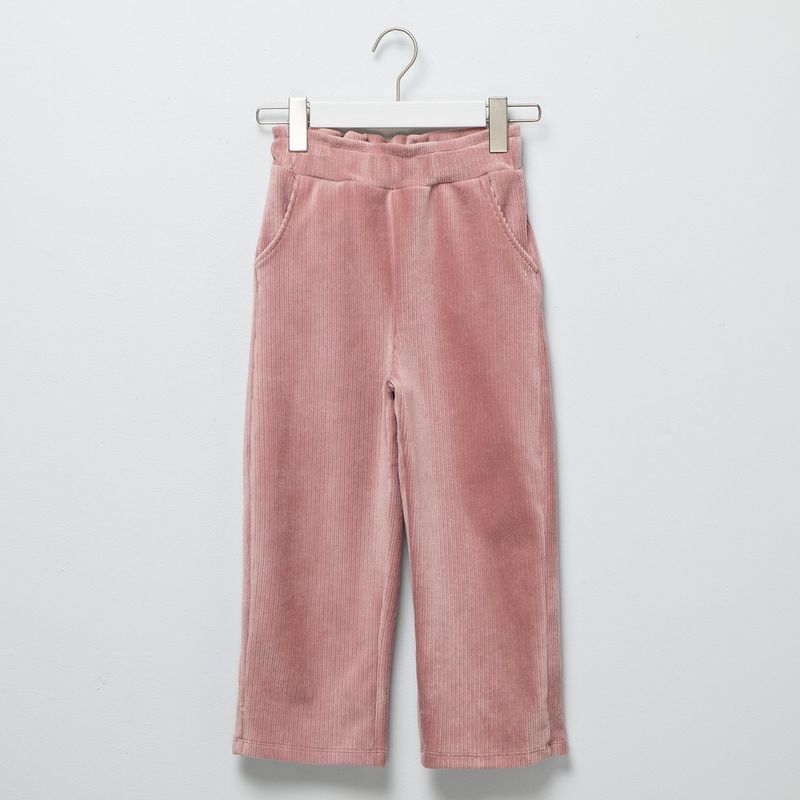 CONIGLIO - Pantalón para Niña Cintura elásticada Wide de Algodón Coniglio