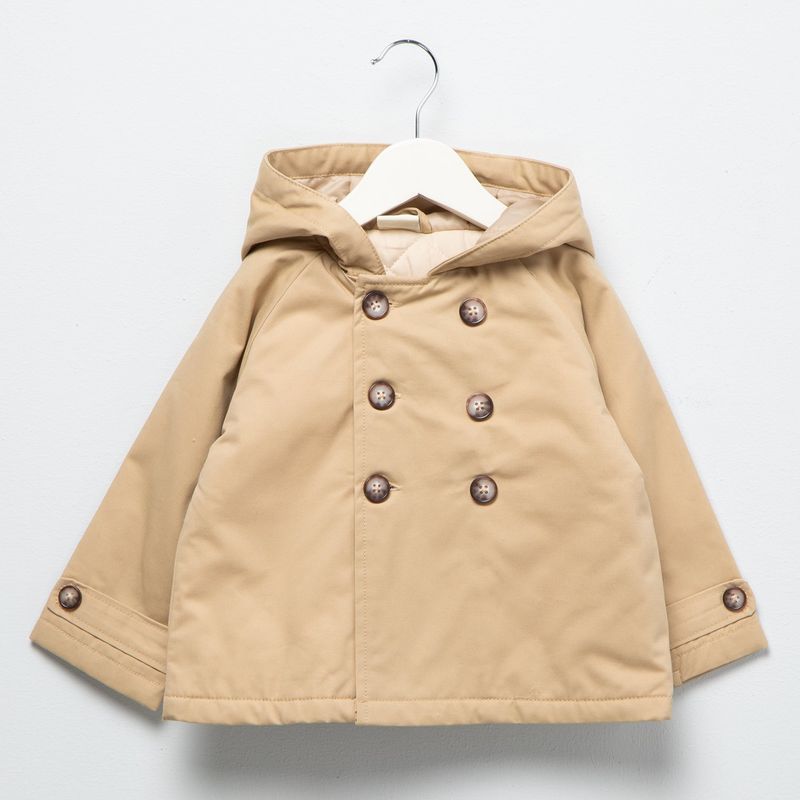CONIGLIO - Chaqueta para Bebé niña Con capucha Manga larga de Algodón Coniglio