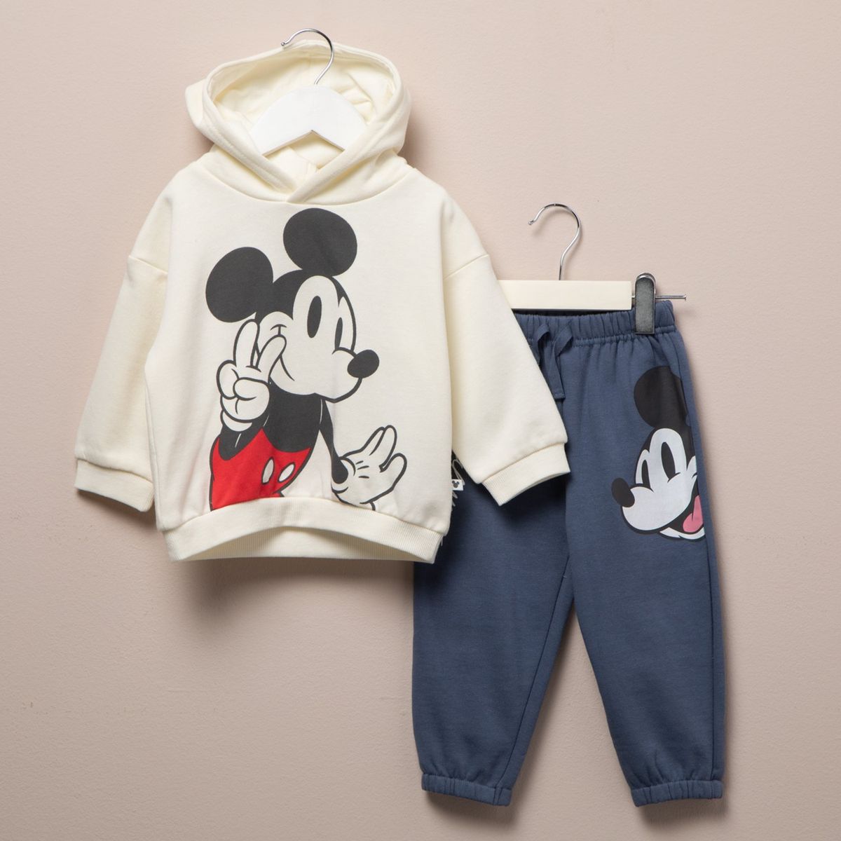 STD CHARACTERS - Set Bebé niño 2 piezas Con capucha Mickey Algodón STD Characters