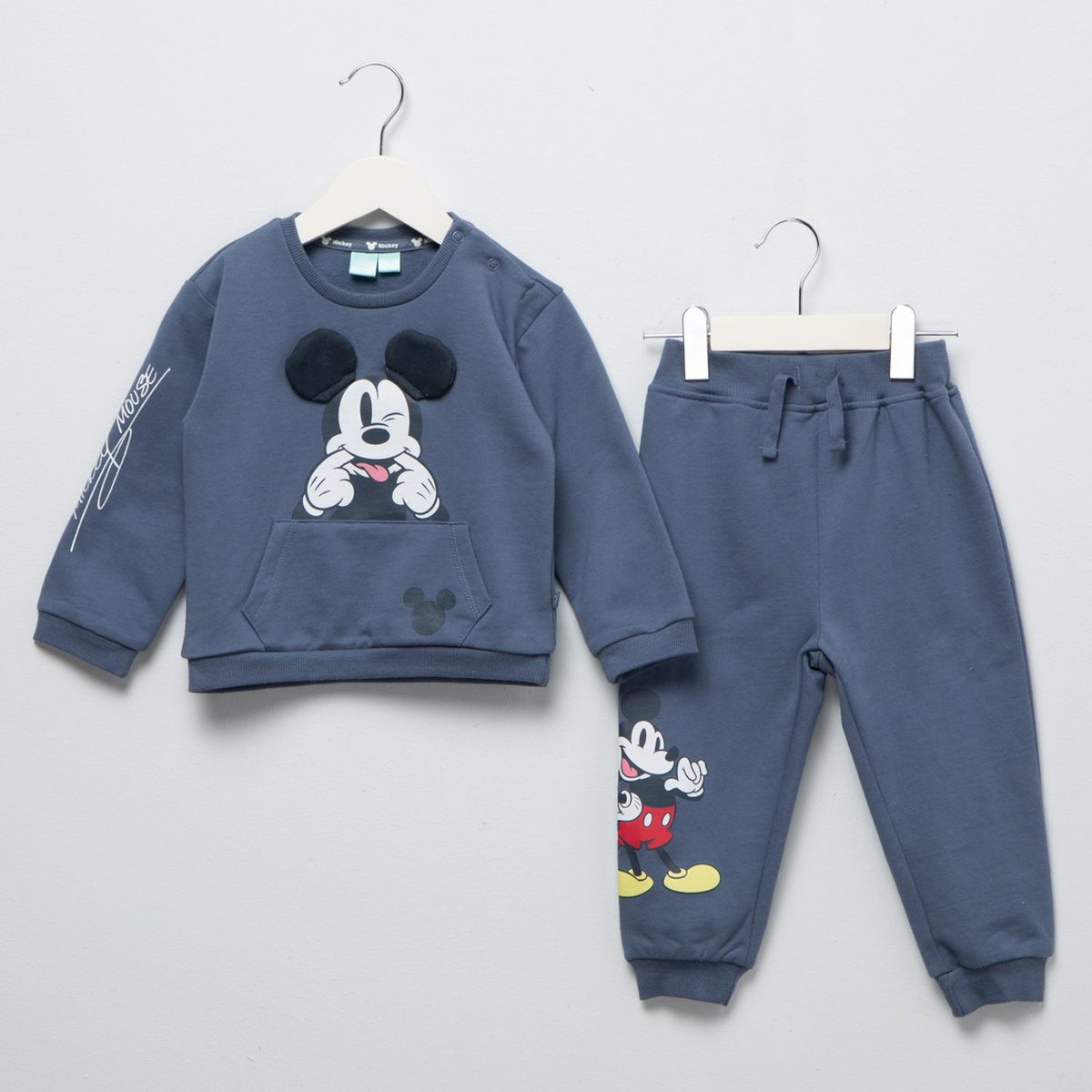 STD CHARACTERS - Set Bebé niño 2 piezas Cintura elásticada Mickey Algodón STD Characters