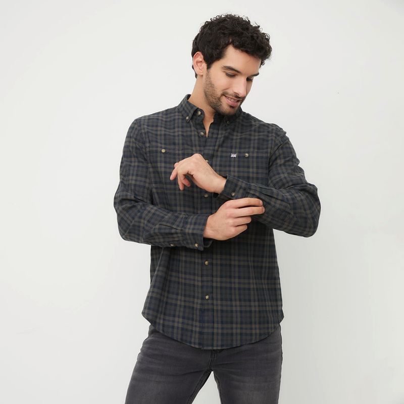 UNIVERSITY CLUB - Camisa Hombre Manga larga de Algodón University Club