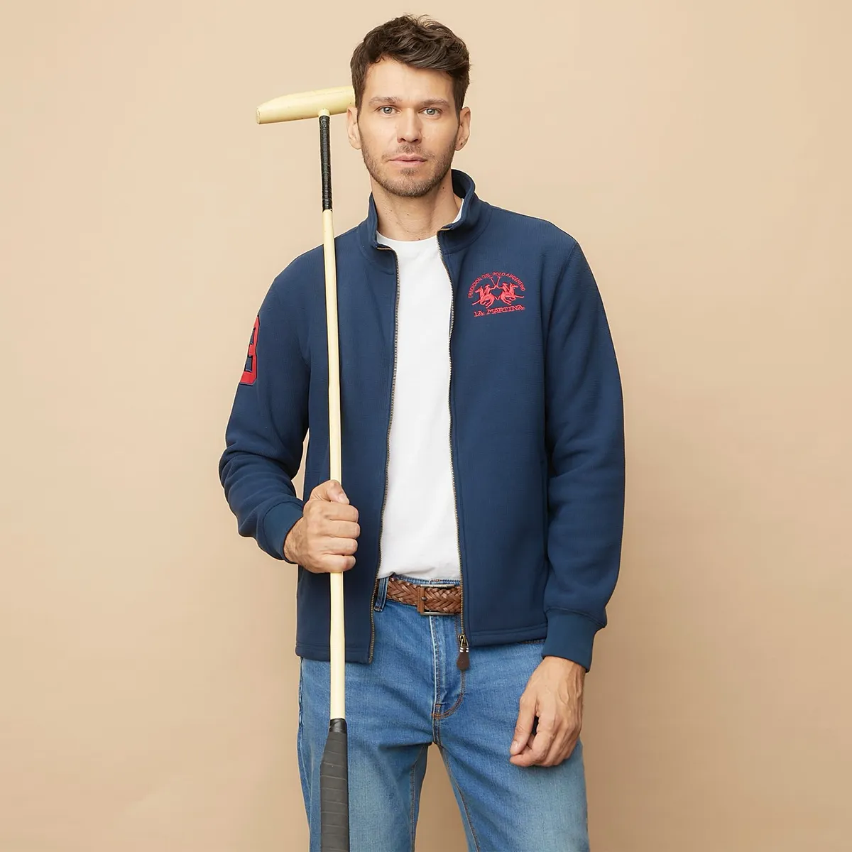 LA MARTINA - Saco Polar Hombre con Bordado La Martina 