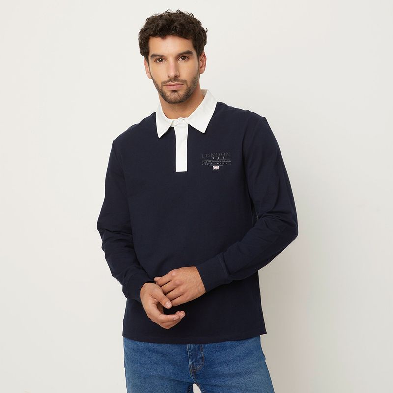 UNIVERSITY CLUB - Camiseta polo Hombre Manga larga de Algodón University Club