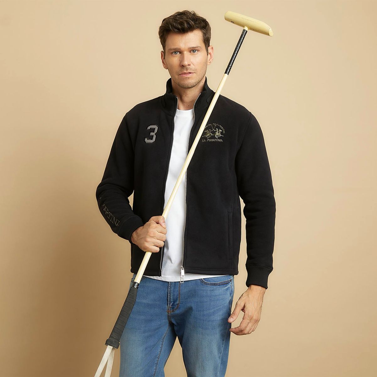 LA MARTINA - Saco Polar Hombre con Bordado La Martina