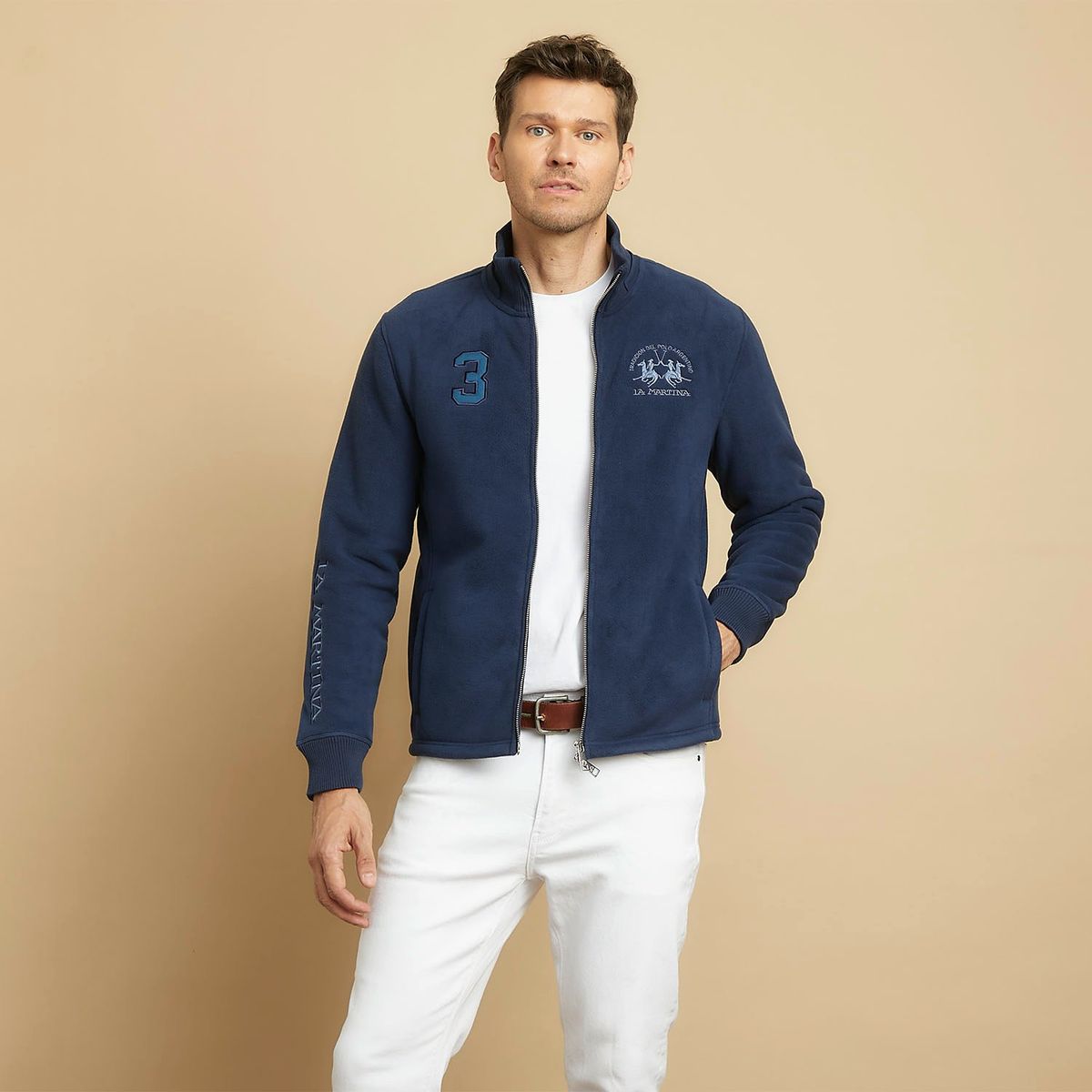 LA MARTINA - Saco Polar Hombre con Bordado La Martina