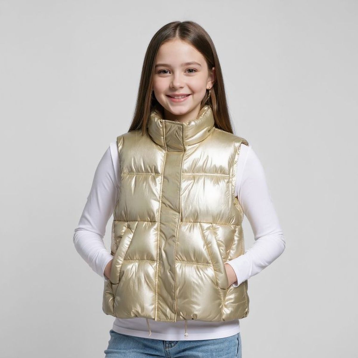 ELV - Chaleco Para Niña Acolchado Elv