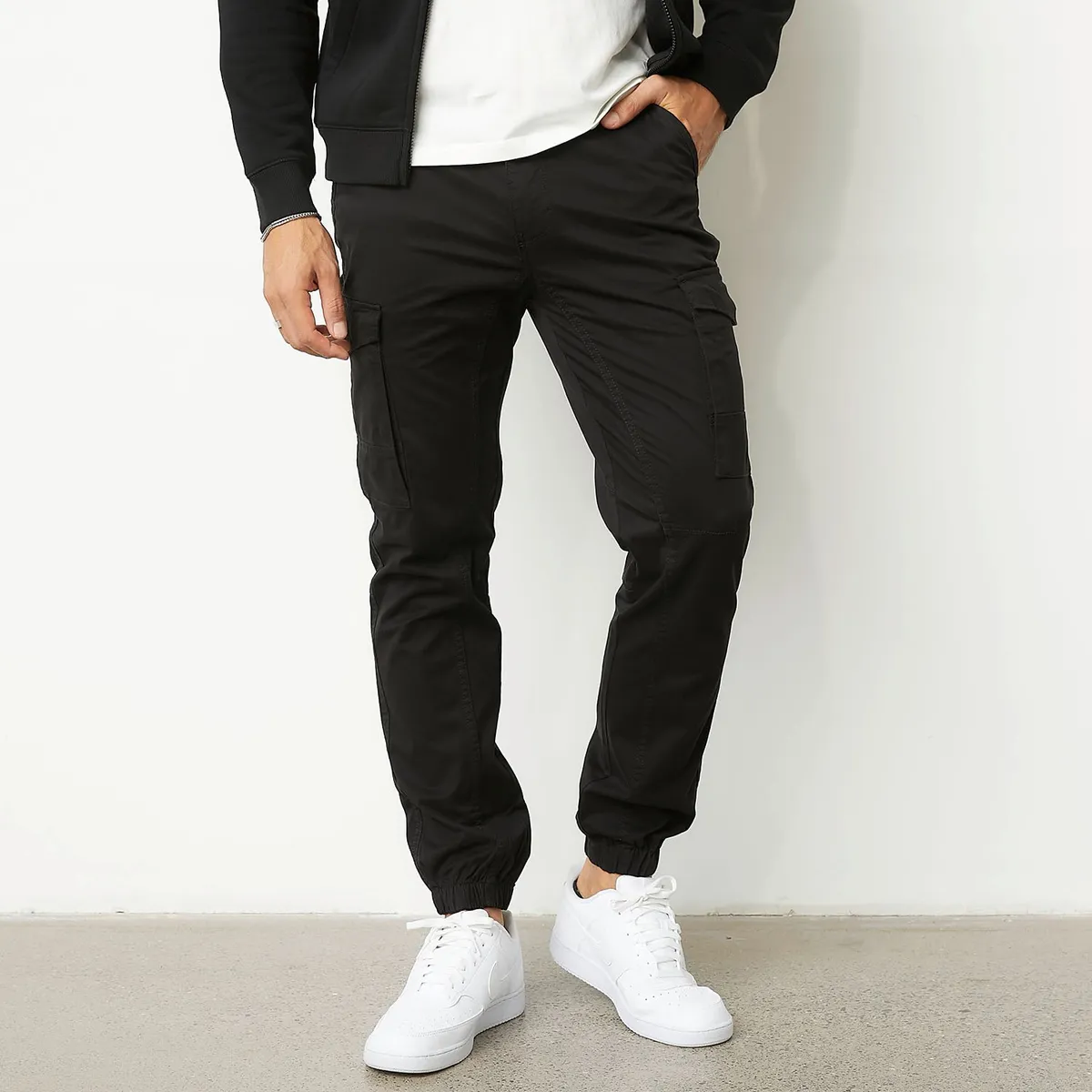 MOSSIMO - Pantalón cargo Hombre Jogger de Algodón Mossimo