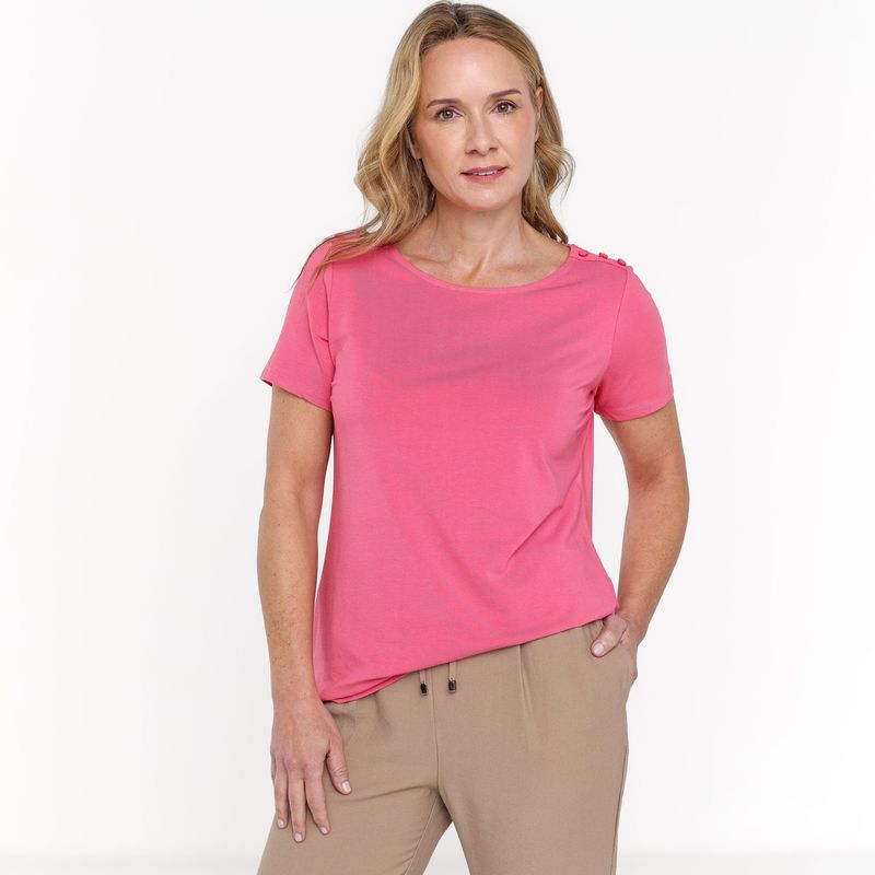 NEWPORT - Blusa Mujer Manga corta de Algodón Newport