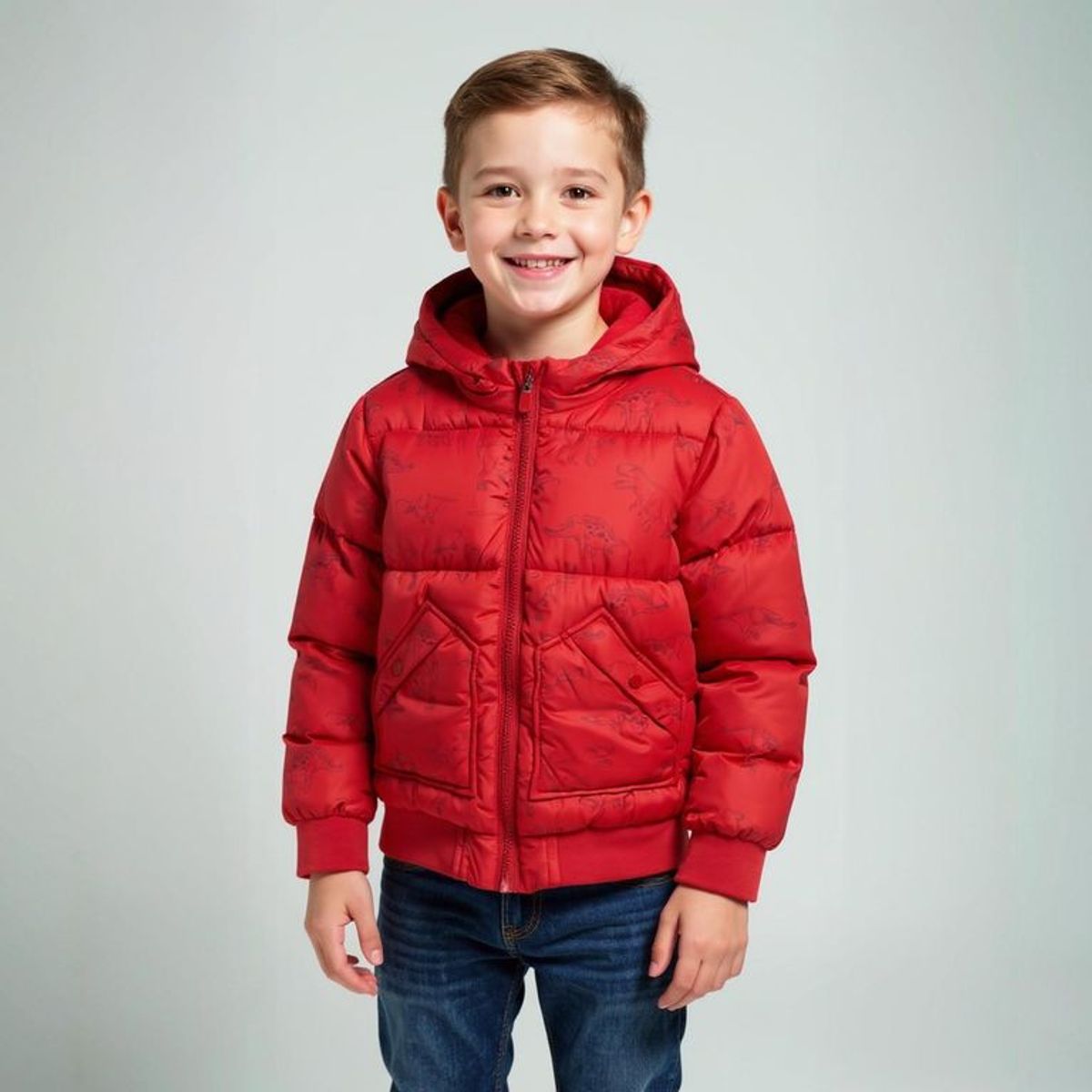 YAMP - Chaqueta Con capucha Para Niño Acolchado Yamp