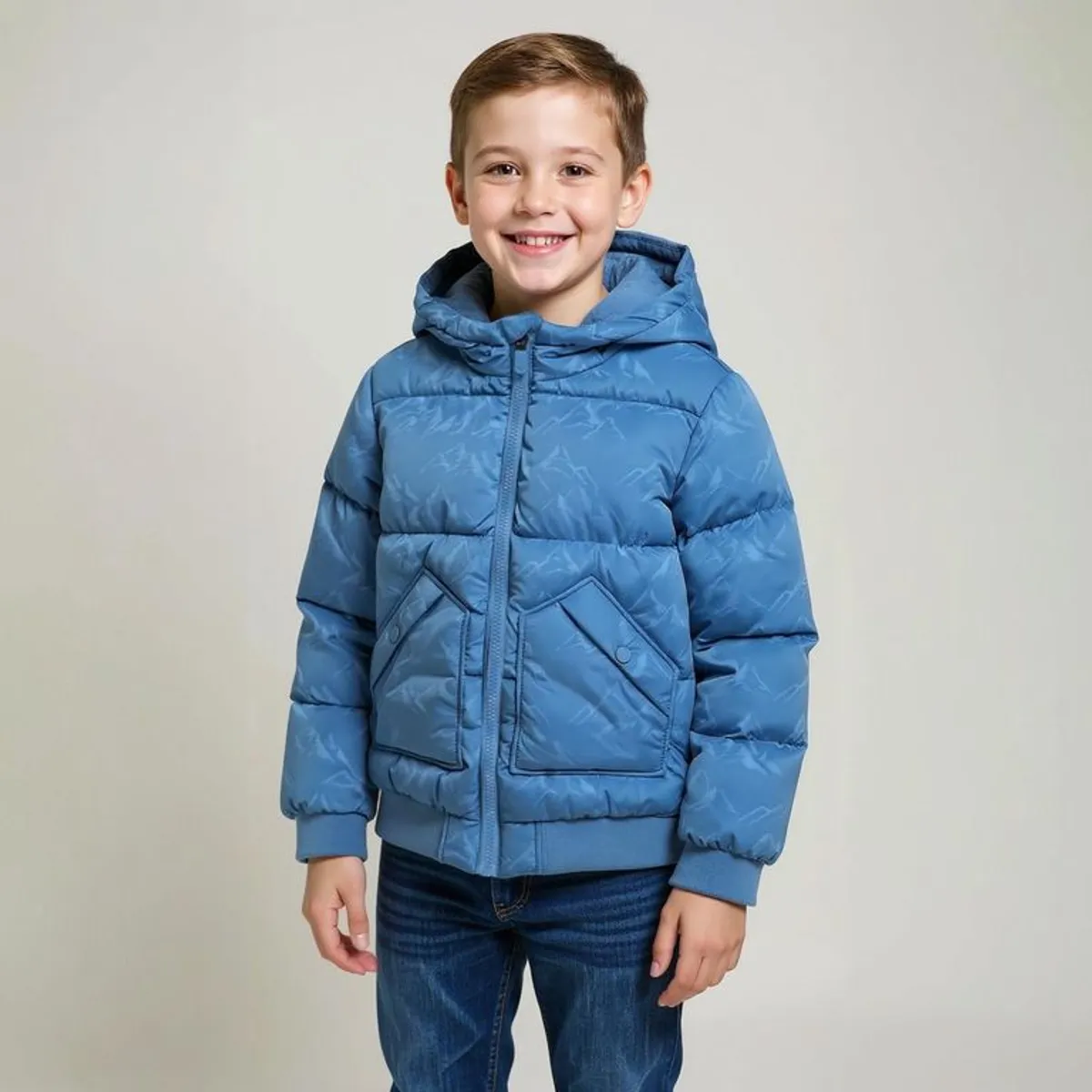 YAMP - Chaqueta Con capucha Para Niño Acolchado Yamp