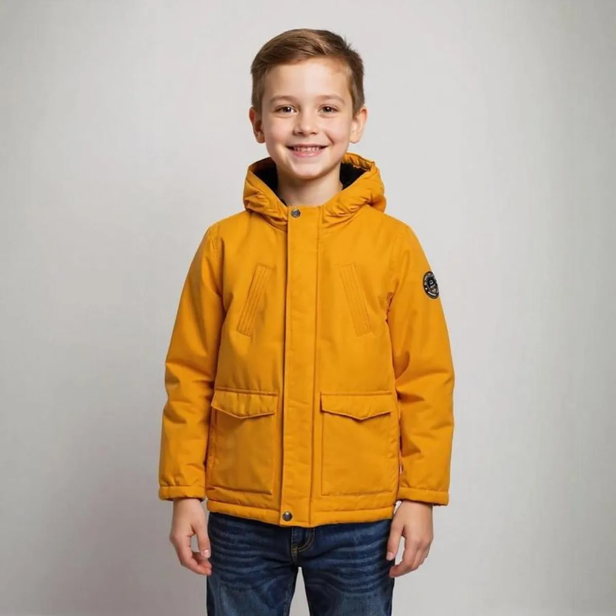 YAMP - Chaqueta Con capucha para Niño Acolchado Yamp