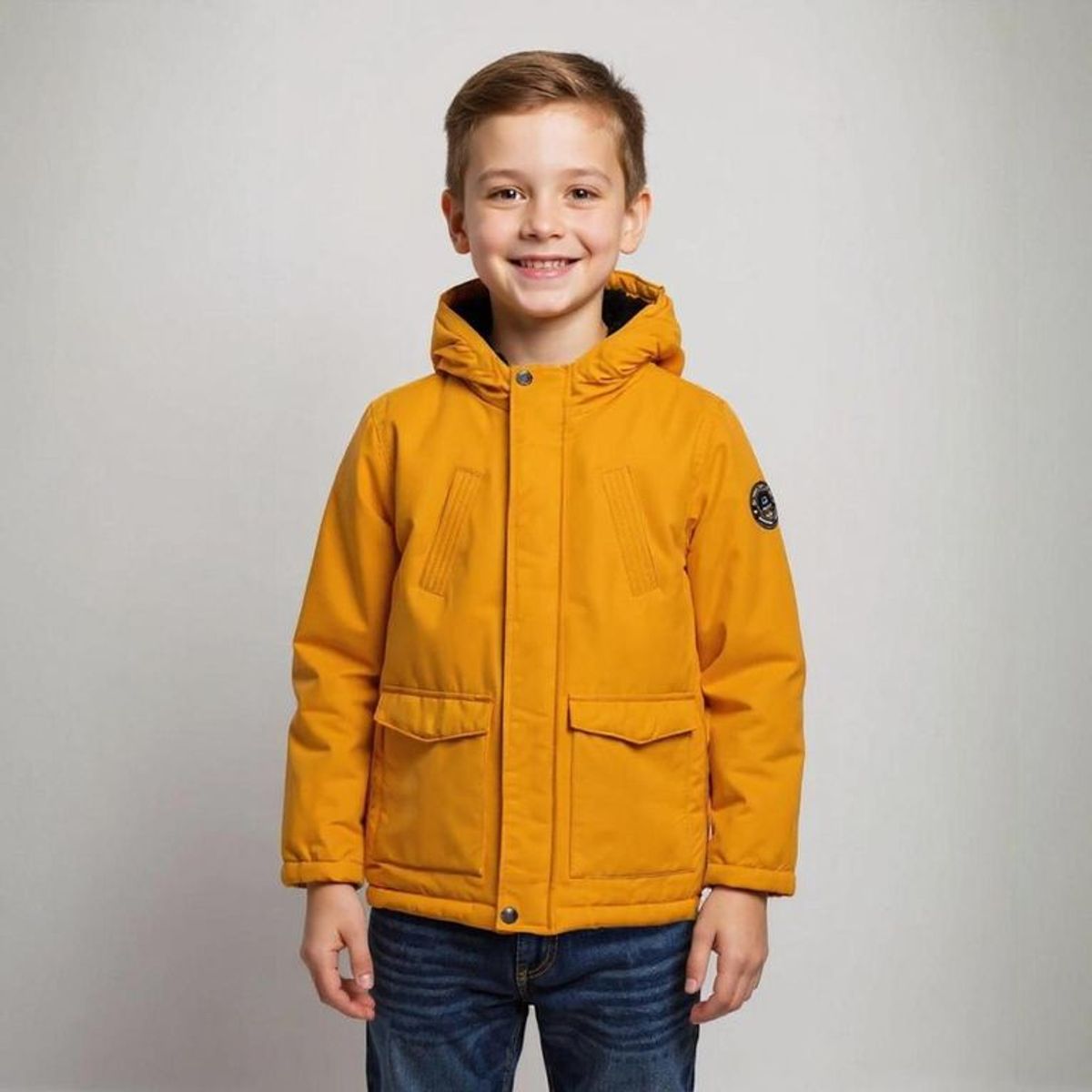 YAMP - Chaqueta Con capucha para Niño Acolchado Yamp