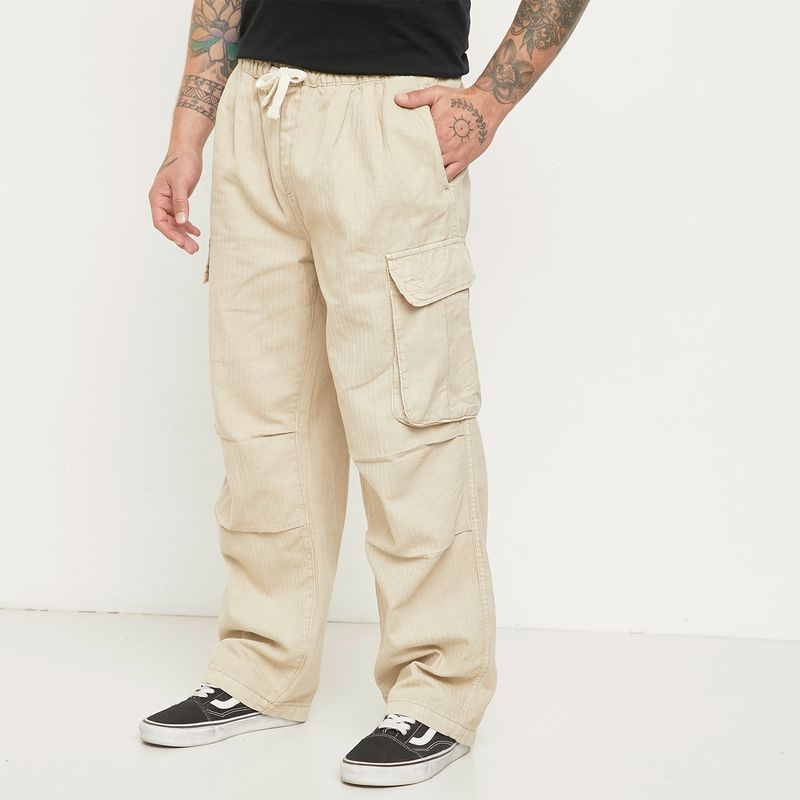 BEARCLIFF - Pantalón Cargo Hombre de Algodón Bearcliff