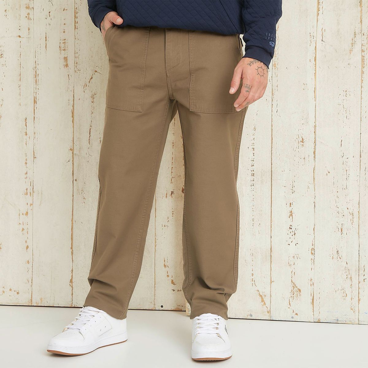 DOO AUSTRALIA - Pantalón Chino Hombre Recto de Algodón Doo Australia