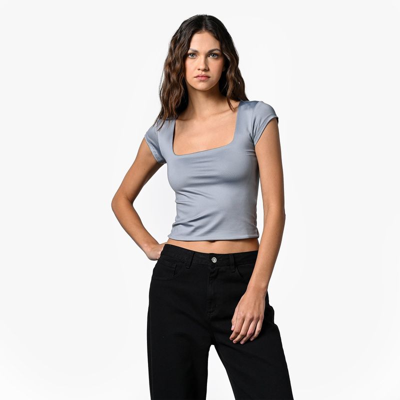 DENIMLAB - Blusa Mujer Manga corta Denimlab
