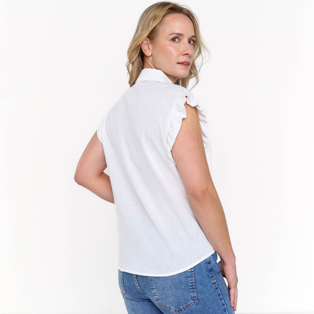 NEWPORT - Blusa Mujer Anudada Manga corta Newport