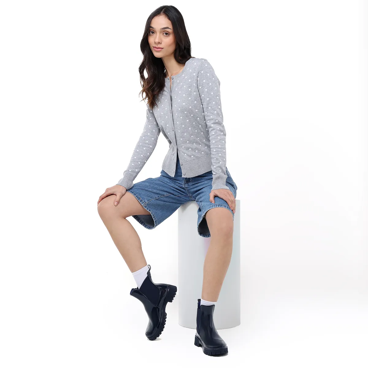 SYBILLA - Botas de lluvia Mujer Atanew Sybilla Azules Oscuras