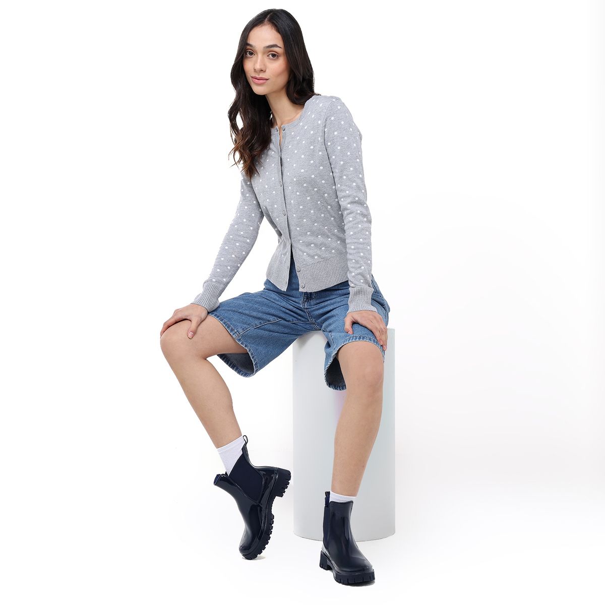 SYBILLA - Botas de lluvia Mujer Atanew Sybilla Azules Oscuras