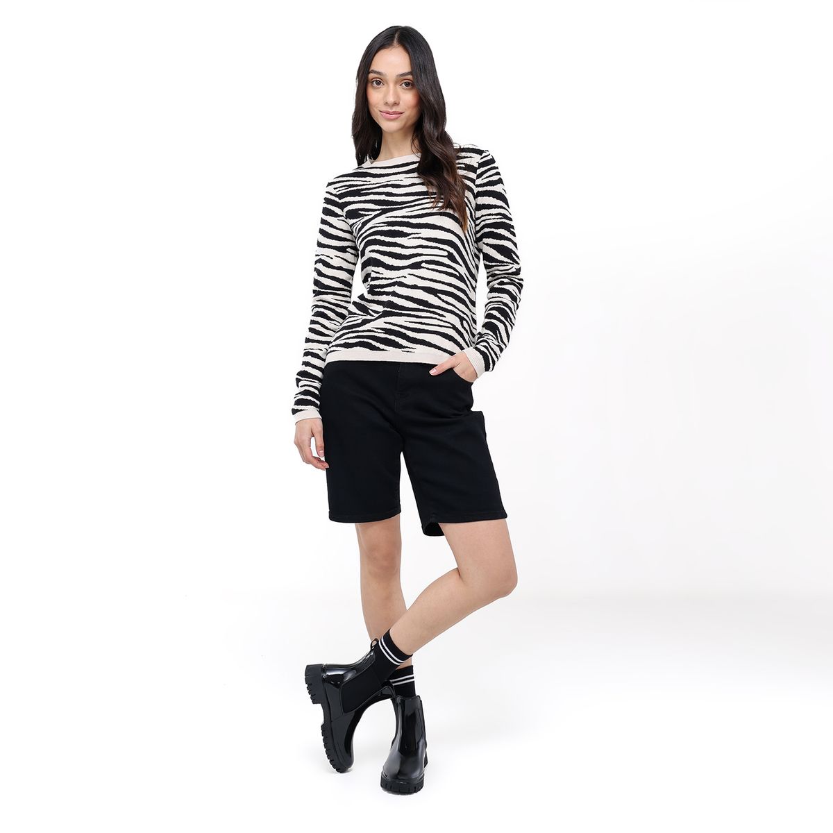 SYBILLA - Botas de lluvia Mujer Atanew Sybilla Negras