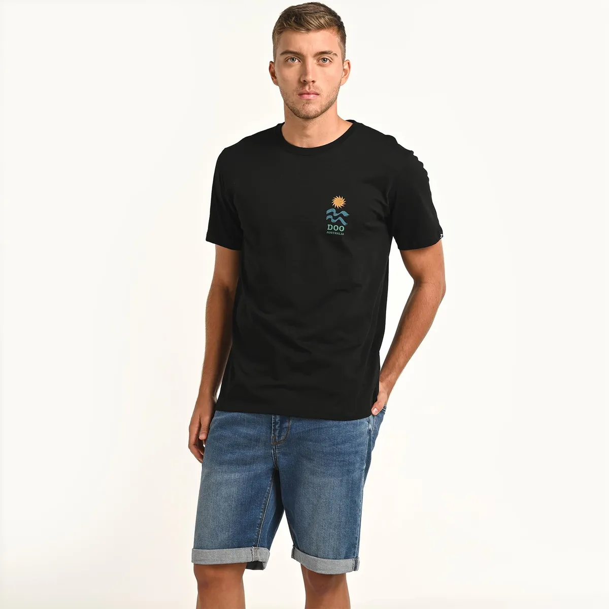 DOO AUSTRALIA - Camiseta Hombre Manga corta de Algodón Doo Australia