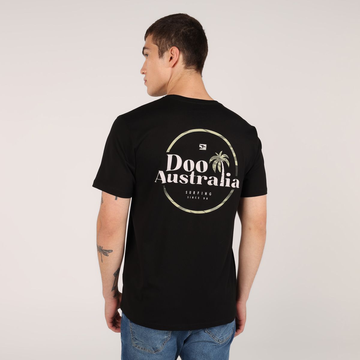 DOO AUSTRALIA - Camiseta Hombre Manga corta de Algodón Doo Australia