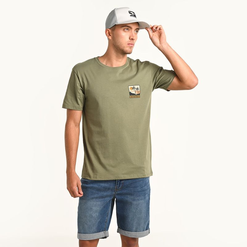 DOO AUSTRALIA - Camiseta Hombre Manga corta de Algodón Doo Australia