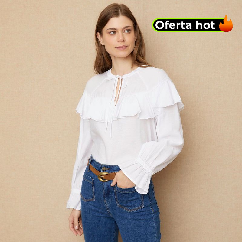 UNIVERSITY CLUB - Blusa Mujer Manga larga University Club