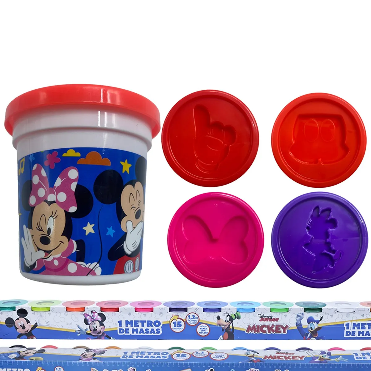 KIDS N PLAY - Plastilina para niños Kids'N Play Mickey Mouse Disney: Set 15 vasos de arte y manualidades para niños