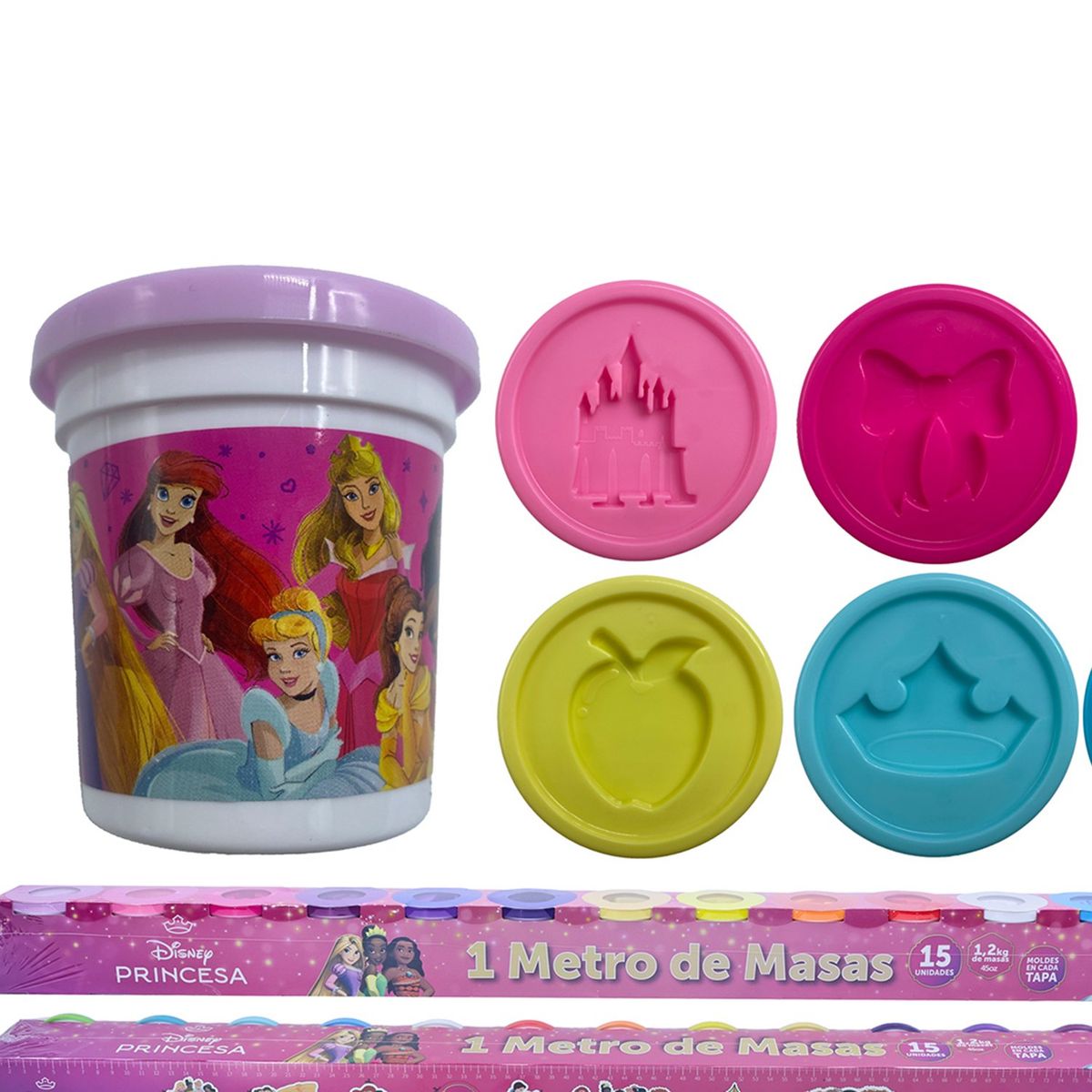 KIDS N PLAY - Plastilina para niños Kids'N Play Princesas Disney: Set 15 vasos de arte y manualidades para niños