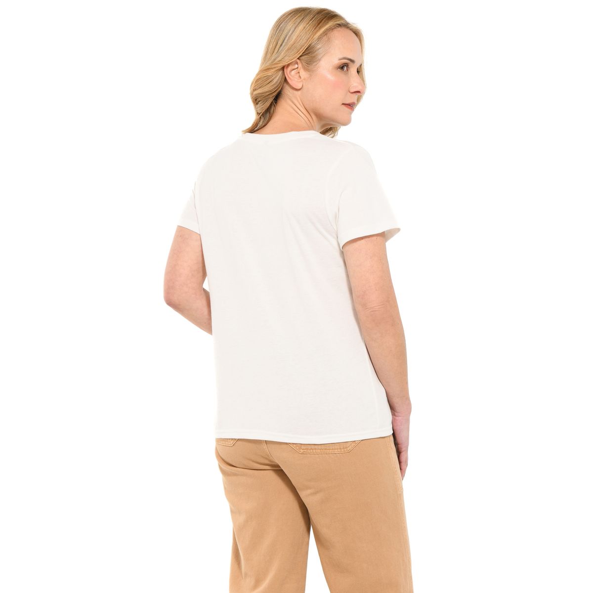 SOUTHLAND - Camiseta Mujer con Estampado Manga corta de Algodón Southland