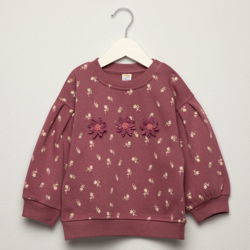 YAMP - Saco para Bebé niña con Flores Algodón Yamp