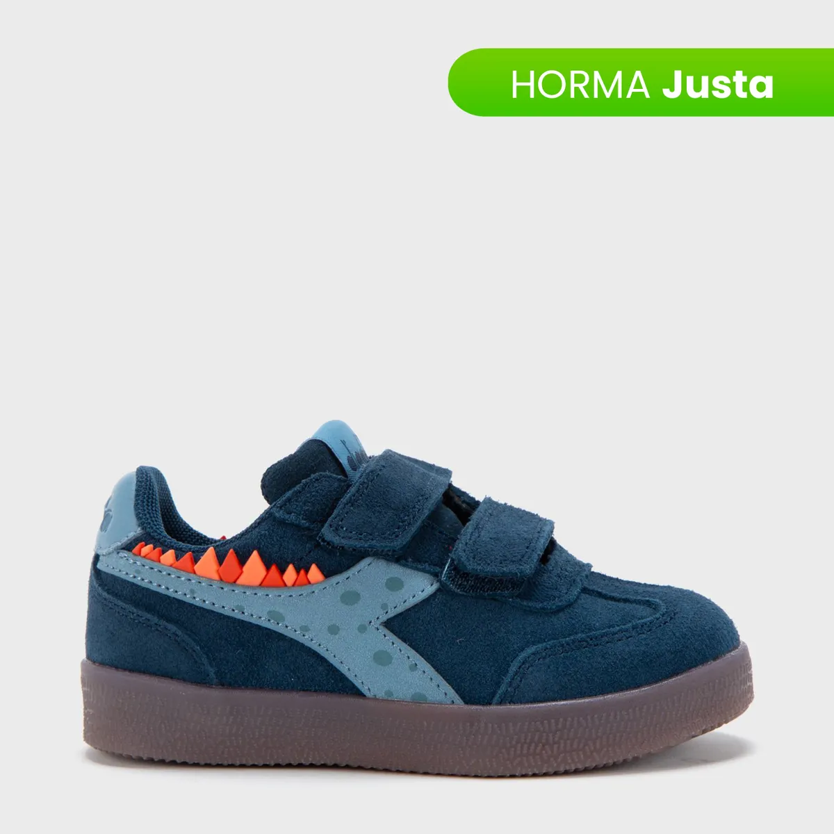 DIADORA - Tenis moda Diadora Bamtelo I Niño con Velcro Horma Justa 