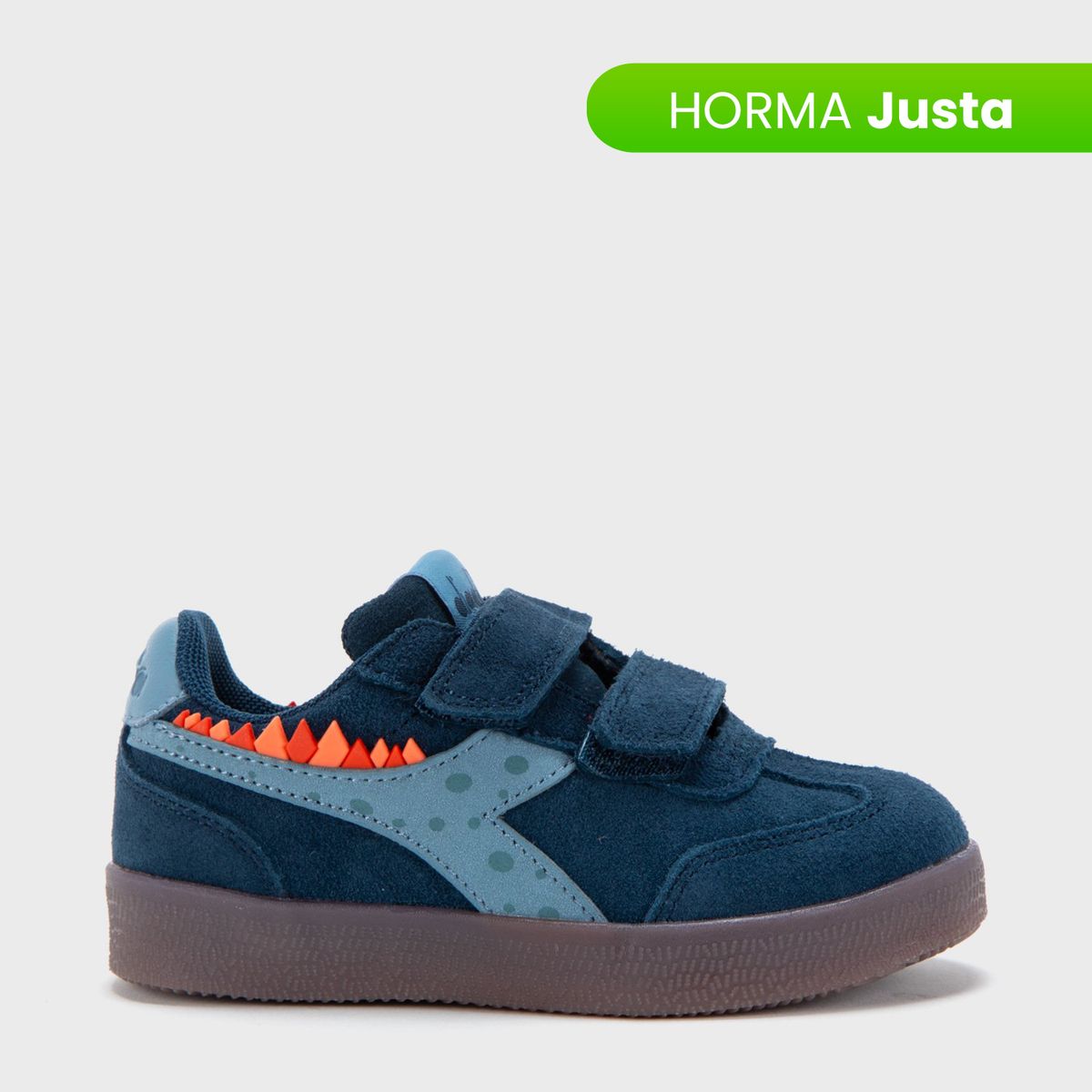 DIADORA - Tenis moda Diadora Bamtelo I Niño con Velcro Horma Justa 